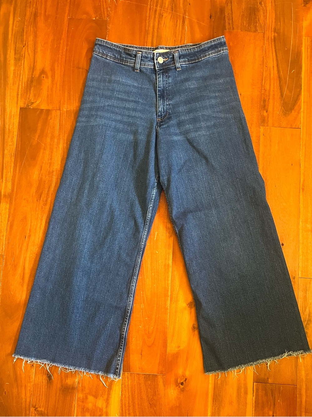 Zara Marine Straight High Rise Jeans “Indigo” (Size 14) 32 - Picture 3 of 8